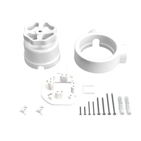Kit interrupteur va-et-vient en porcelaine avec bouton molette