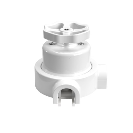 Kit interrupteur va-et-vient en porcelaine avec bouton molette