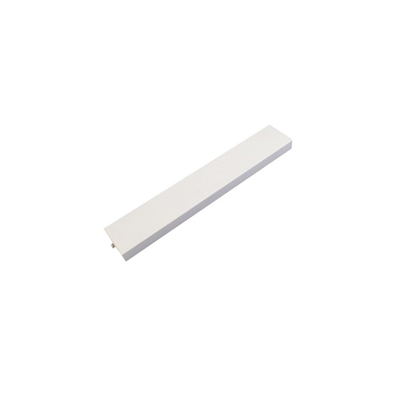 Support métallique de couleur blanche, 800mm de longueur x 50mm de largeur