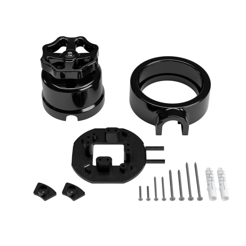 Kit interrupteur va-et-vient en porcelaine avec bouton molette