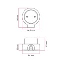 Boîte aveugle en porcelaine pour connexions de tube 20 mm | AccessoiresPourLampes