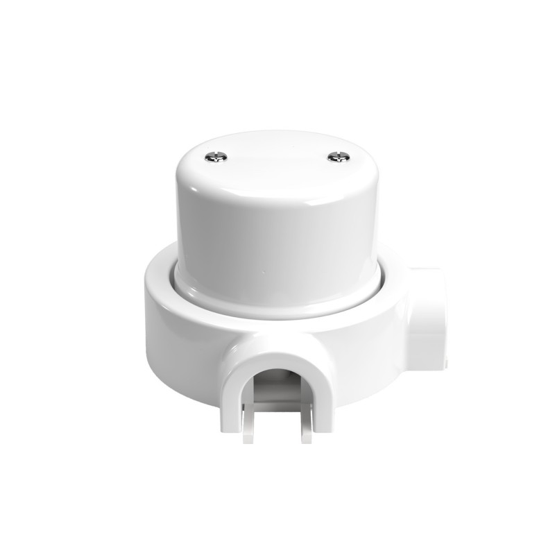 Boîte aveugle en porcelaine pour connexions de tube 20 mm | AccessoiresPourLampes
