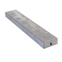Support en métal en fer brut de 300 mm de longueur x 50 mm de largeur