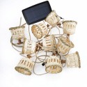 Guirlande 10 lumières LED IP44 charge solaire et batterie | AccessoiresPourLampes.fr