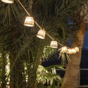 Guirlande 10 lumières LED IP44 charge solaire et batterie | AccessoiresPourLampes.fr