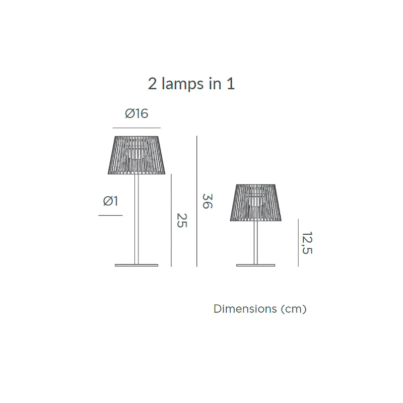 Lampe solaire en bambou avec batterie rechargeable sans fil IP54