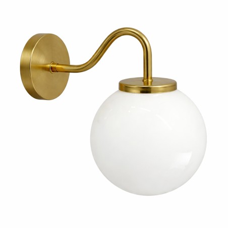 KIT NORD - Applique murale rétro en laiton avec globe en verre