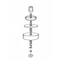 KIT ELEMENT - Lampe de table Art-Déco avec globe