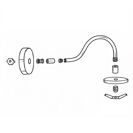 KIT NORD - Applique murale rétro en laiton avec globe en verre