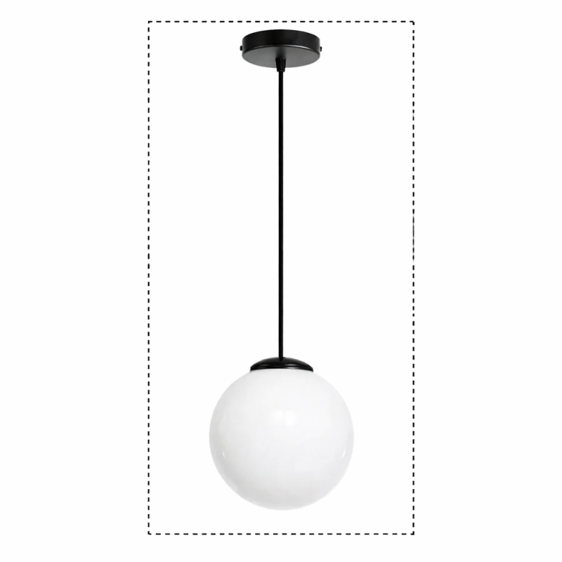 KIT FORMA - Suspension avec globe en verre sans col