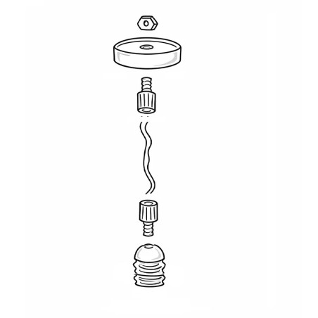 KIT FOUND- Suspension simple pour ampoule apparente