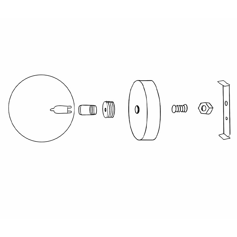 KIT LAYER - Applique avec globe en verre et ampoule G9