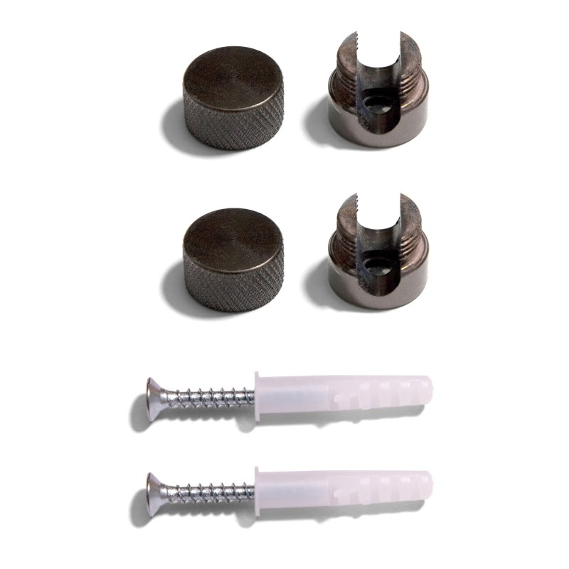 Presse-étoupes métalliques pour fixation de câble textile (2 unités)