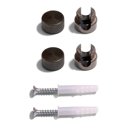 Presse-étoupes métalliques pour fixation de câble textile (2 unités)