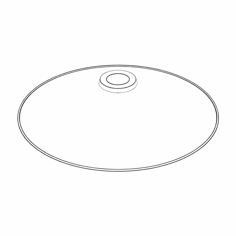 Abat-jour de style industriel conique 300mm x 60mm