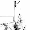 Support mural orientable en bois pour suspensions | AccessoiresPourLampes.fr