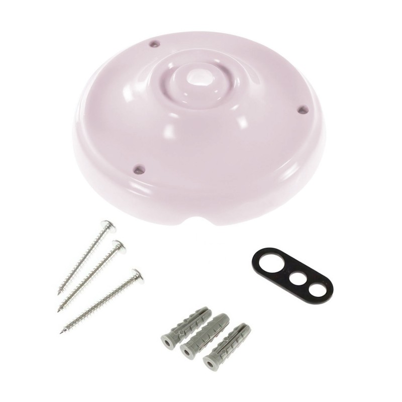 Support en porcelaine couleurs 105mm avec une sortie