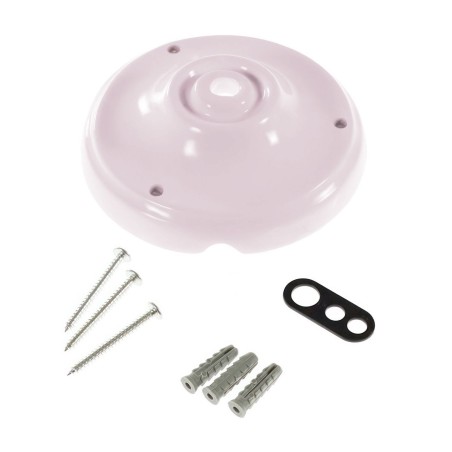 Support en porcelaine couleurs 105mm avec une sortie