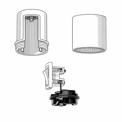 Douille E27 interrupteur clic clac | Accessoires Pour Lampes