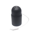 Douille avec cordon E27 noir pour lampes