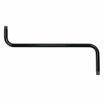 Bras métallique à double flexion 130mm x 310mm x 60mm M10/100
