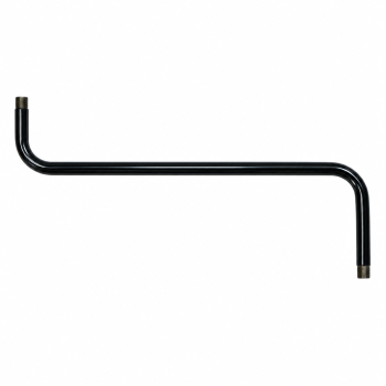 Bras métallique à double flexion 130mm x 310mm x 60mm M10/100