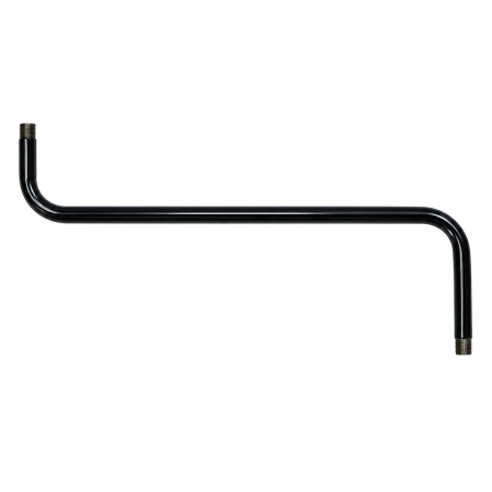 Bras métallique à double flexion 130mm x 310mm x 60mm M10/100