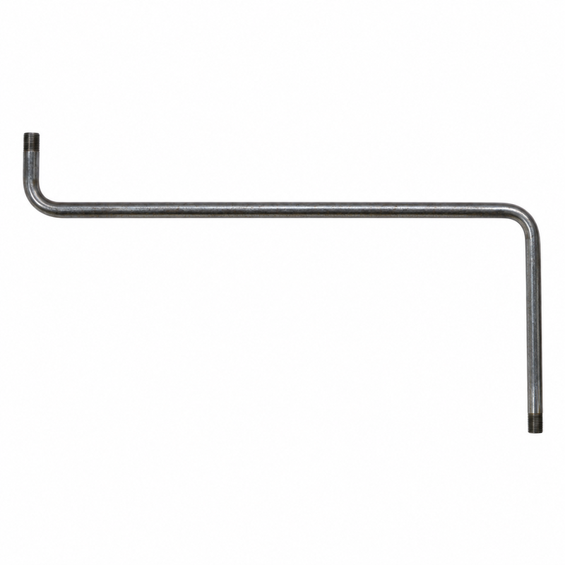 Bras avec double flexion 250mm x 510mm x 60mm M10/100