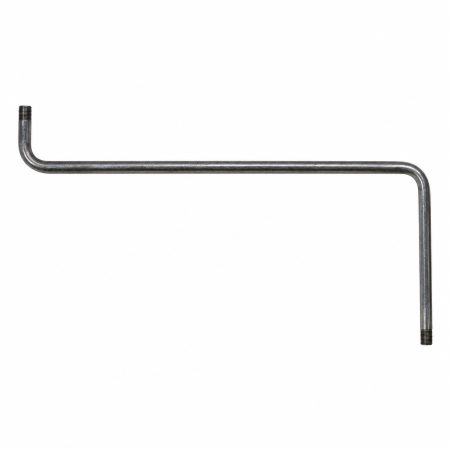 Bras avec double flexion 250mm x 510mm x 60mm M10/100
