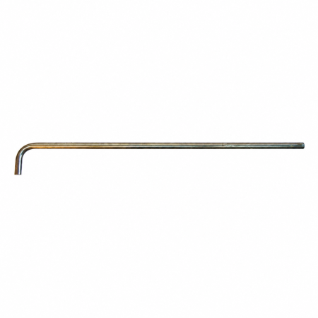 Bras métallique en forme de L avec un diamètre de 12mm, 550mm x 60mm.
