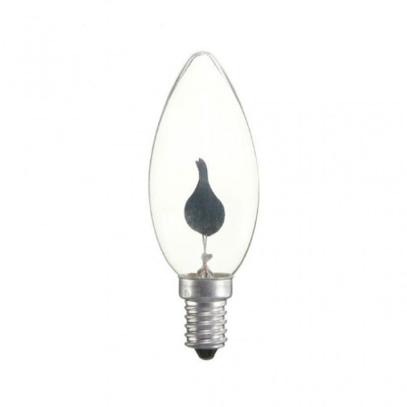 Ampoule flamme effet bougie E14 1W