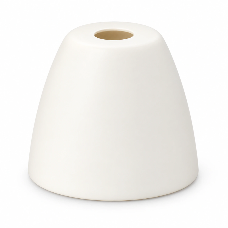 Abat-jour conique E27 blanc cassé Ø44 × 40 mm