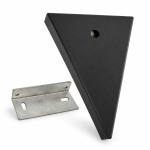 Support triangulaire pour toit et mur 100 × 150 × 20 mm avec support arrière