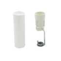 Housse de type bougie de couleur blanche, forme lisse et courte de 60 mm.