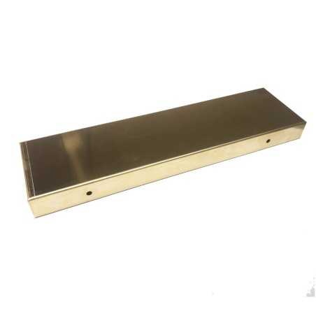 Support en métal laitonné de 300 mm de longueur x 80 mm de largeur