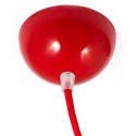 Support en métal de couleur rouge, 100 mm de diamètre et une sortie