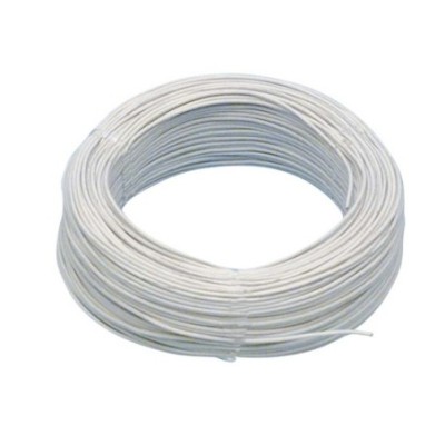 Bobine 100 m câble électrique unipolaire couleur blanche