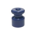 Isolateur en porcelaine bleue pour câble tressé d'installation