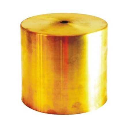 Cloche métallique en laiton de 115 mm de hauteur sur 117 mm de diamètre.