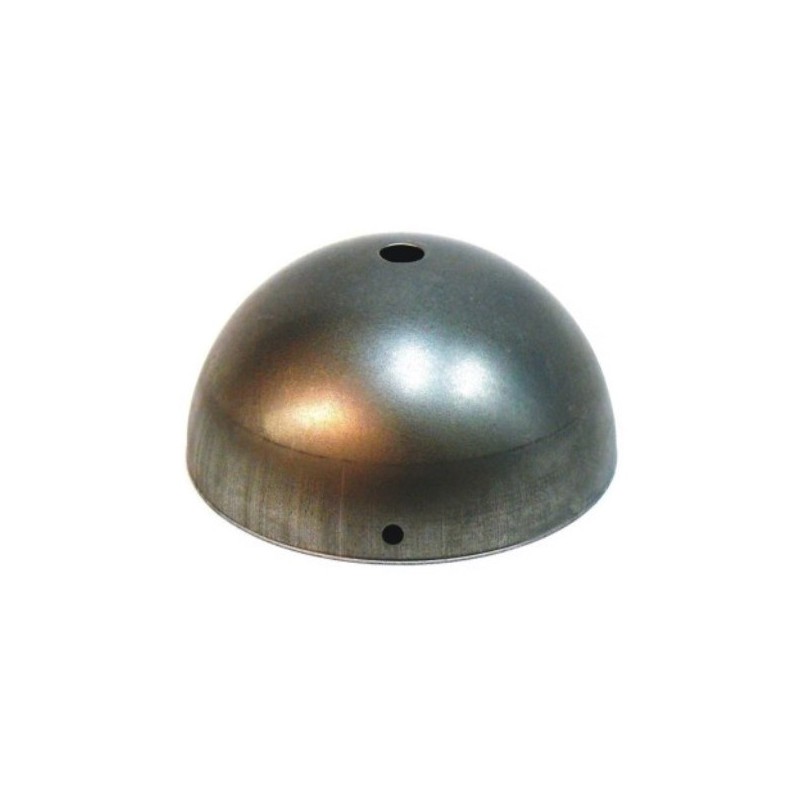 Support demi-sphère en fer de 100 mm de diamètre avec une sortie