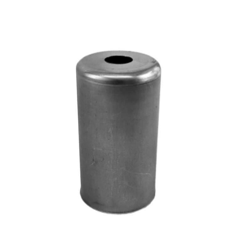 Support métallique en fer brut pour douille E14 de 55 mm.