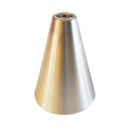 Cloche en métal en aluminium de 200 mm de hauteur x 150 mm de diamètre.