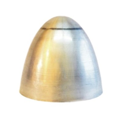 Cloche en métal aluminium de 180 mm de hauteur x 210 mm de diamètre.