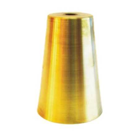 Cloche métallique en laiton de 110 mm de hauteur sur 80 mm de diamètre.