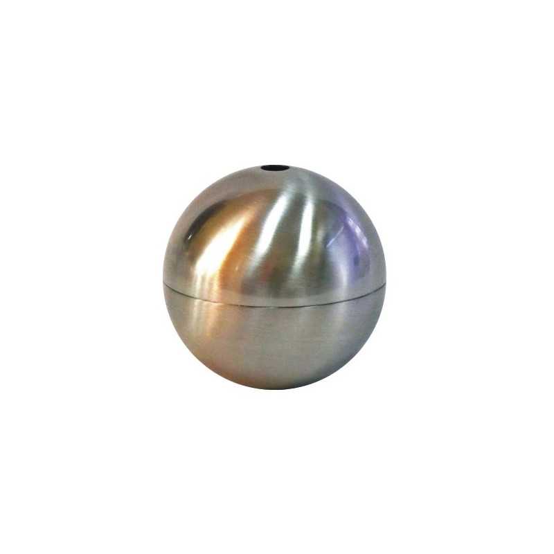 Boule de métal en acier mat de 60 mm pour décorer les lampes