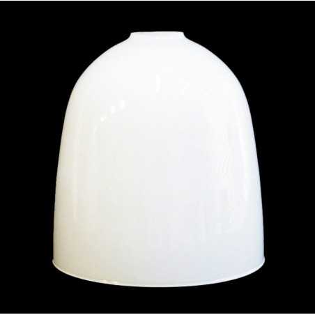 Écran en verre blanc brillant de 225 mm de hauteur x 210 mm de diamètre