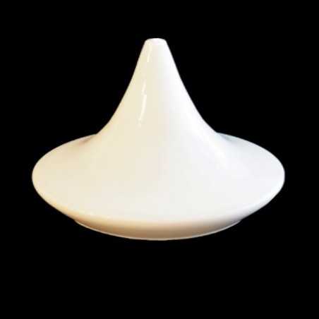 Écran en verre blanc de 250 mm de hauteur sur 280 mm de diamètre