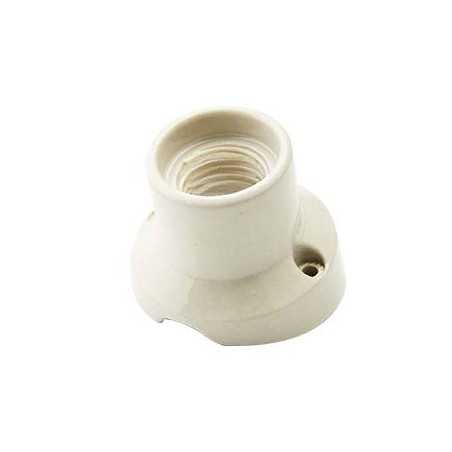 Lampe à douille en porcelaine inclinée pour murs avec filetage E27
