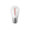 Ampoule en plastique pour guirlandes à vis E27 1W lumière rouge