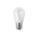 Ampoule en plastique pour guirlandes, culot E27, 1W, lumière bleue.